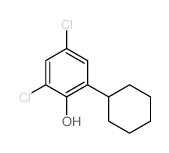 2,4-dichloro-6-cyclohexyl-phenol结构式