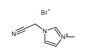 1-cyanomethyl-3-methylimidazolium bromide Structure