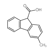 3-methyl-9H-fluorene-9-carboxylic acid structure