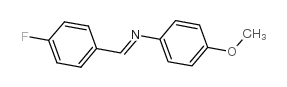 4-METHOXY-N-(4-FLUOROBENZYLIDENE)ANILIN& Structure