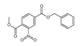 4-BENZYL 1-METHYL 2-NITROTEREPHTHALATE structure