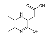 2-(5,6-dimethyl-3-oxopiperazin-2-yl)acetic acid结构式