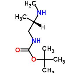 2-Methyl-2-propanyl [(2S)-2-(methylamino)propyl]carbamate structure