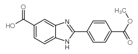 2-(4-methoxycarbonylphenyl)-3H-benzimidazole-5-carboxylic acid结构式