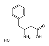 3-Amino-4-phenylbutanoic acid hydrochloride (1:1)结构式