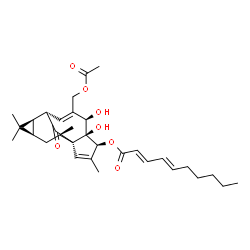 3-O-(2'E ,4'E-decadienoyl)-20-O-acetylingenol structure