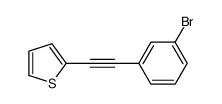 2-[2-(3-bromophenyl)ethynyl]thiophene结构式