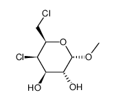 methyl 4,6-dichloro-4,6-dideoxy-α-D-galactopyranoside Structure