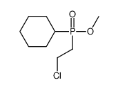 [2-chloroethyl(methoxy)phosphoryl]cyclohexane Structure