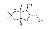 1,2-O-isopropylidene-β-L-arabinofuranose结构式