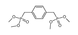 p-xylylene-α,α'-bis(phosphonic acid dimethyl ester) Structure