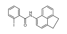 N-(1,2-dihydroacenaphthylen-5-yl)-2-iodobenzamide Structure