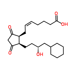 8-iso-16-cyclohexyl-tetranor Prostaglandin E2结构式