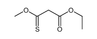 ethyl 3-methoxy-3-sulfanylidenepropanoate Structure