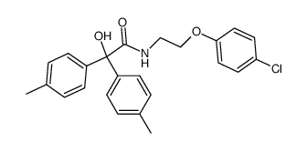 N-[2-(4-Chloro-phenoxy)-ethyl]-2-hydroxy-2,2-di-p-tolyl-acetamide Structure