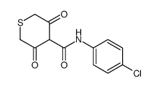 N-(4-chlorophenyl)-3,5-dioxothiane-4-carboxamide结构式