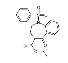 ETHYL 5-OXO-1-TOSYL-2,3,4,5-TETRAHYDRO-1H-BENZO[B]AZEPINE-4-CARBOXYLATE Structure