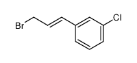 1-(3-bromoprop-1-en-1-yl)-3-chlorobenzene结构式