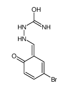 [(3-bromo-6-oxocyclohexa-2,4-dien-1-ylidene)methylamino]urea Structure