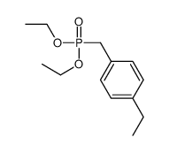 1-(diethoxyphosphorylmethyl)-4-ethylbenzene Structure