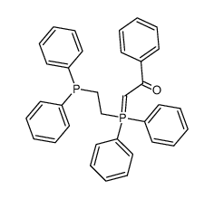 2-[(2-Diphenylphosphanyl-ethyl)-diphenyl-λ5-phosphanylidene]-1-phenyl-ethanone Structure