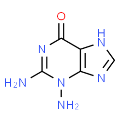 6H-Purin-6-one,2,3-diamino-3,7-dihydro- (9CI)结构式