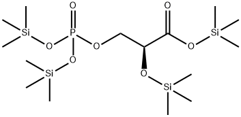 (S)-3-[[Bis(trimethylsiloxy)phosphinyl]oxy]-2-(trimethylsiloxy)propanoic acid trimethylsilyl ester Structure