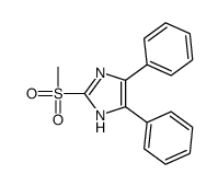 2-methylsulfonyl-4,5-diphenyl-1H-imidazole结构式