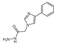 4-Phenylimidazole-1-acetic acid hydrazide结构式