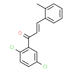 (2E)-1-(2,5-Dichlorophenyl)-3-(2-methylphenyl)-2-propen-1-one Structure
