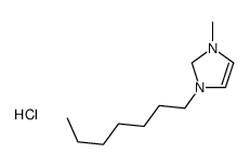 1-heptyl-3-methyl-1,2-dihydroimidazol-1-ium,chloride Structure