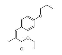 ethyl 2-methyl-3-(4-propoxyphenyl)prop-2-enoate Structure