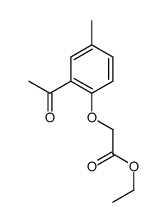 ethyl 2-(2-acetyl-4-methylphenoxy)acetate Structure