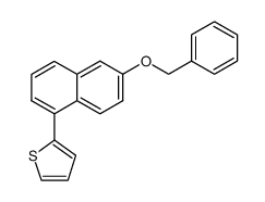 2-benzyloxy-5-(thien-2-yl)naphthalene结构式
