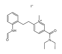 5-diethylcarbamyl-2-(o-formamidophenethyl)-1-methylpyridinium iodide结构式