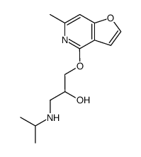 1-isopropylamino-3-(6-methyl-furo[3,2-c]pyridin-4-yloxy)-propan-2-ol Structure