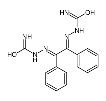 [[2-(carbamoylhydrazinylidene)-1,2-diphenylethylidene]amino]urea Structure