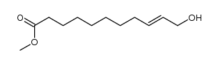 methyl 11-hydroxy-9-undecenoate结构式