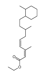 ethyl 3,7-dimethyl-9-(2-methylcyclohexyl)nona-2,4-dienoate结构式