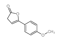 5-(4-methoxyphenyl)-3H-furan-2-one结构式