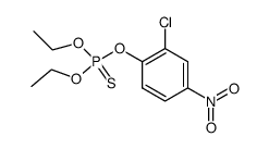 Thiophosphoric acid O,O-diethyl O-(2-chloro-4-nitrophenyl) ester structure