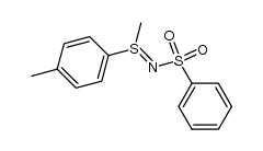 (E)-N-(methyl(p-tolyl)-l4-sulfanylidene)benzenesulfonamide结构式