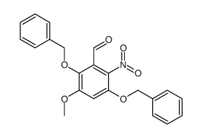 5-methoxy-2-nitro-3,6-bis(phenylmethoxy)benzaldehyde结构式
