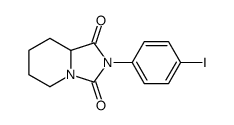 2-(4-iodophenyl)-6,7,8,8a-tetrahydro-5H-imidazo[1,5-a]pyridine-1,3-dione结构式