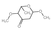 3,6-dimethoxy-2-methyl-oxan-4-one结构式