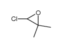 3-chloro-2,2-dimethyl-oxirane Structure