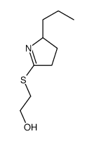 2-[(2-propyl-3,4-dihydro-2H-pyrrol-5-yl)sulfanyl]ethanol Structure