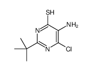 5-amino-2-tert-butyl-6-chloro-1H-pyrimidine-4-thione结构式