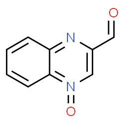 2-Quinoxalinecarboxaldehyde,4-oxide Structure