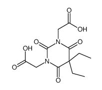 2-[3-(carboxymethyl)-5,5-diethyl-2,4,6-trioxo-1,3-diazinan-1-yl]acetic acid结构式